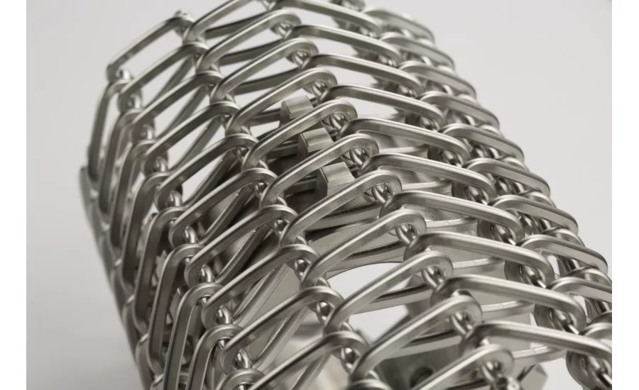 Breaded food processors: Shaped wire belt lasts up to eight times longer