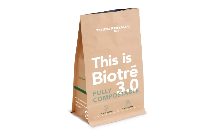 TricorBraun Flex releases fully-compostable, plant-based, flexible packaging material