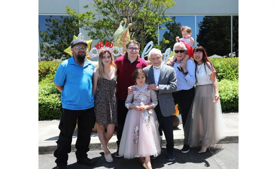 Heat and Control founder Andy Caridis celebrates 100th birthday