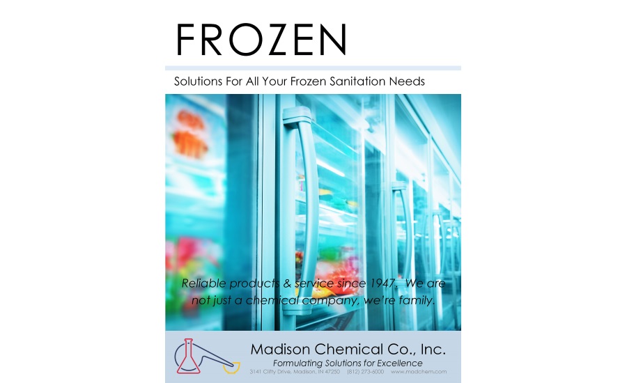 Madison Chemical releases new literature detailing cleaning and sanitation solutions for frozen food plants